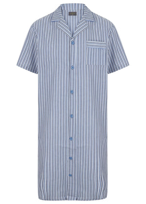 The Able Label Andrew Pure Cotton Short Sleeve Velcro Nightshirt