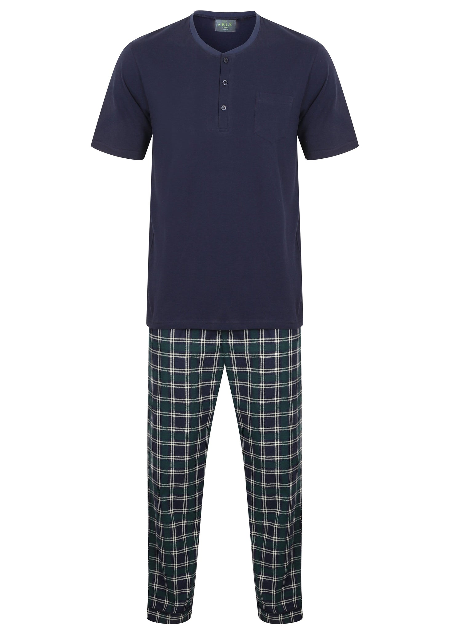 The Able Label David Pure Cotton Velcro T-Shirt & Pull On Bottoms PJ Set