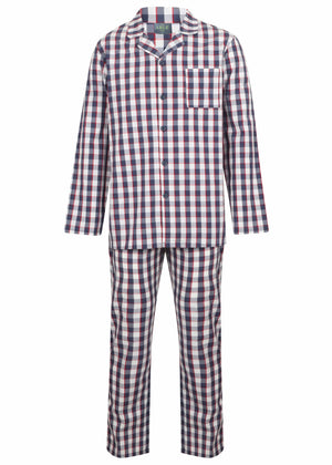 The Able Label Matthew Pure Cotton Velcro Shirt & Pull On Bottoms PJ Set
