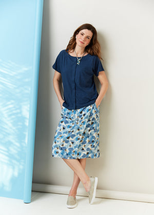 The Able Label Tabatha Pure Cotton Short Sleeve Velcro Tee